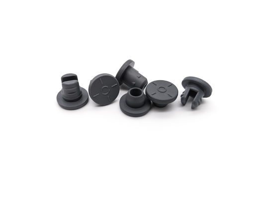 ISO13485 Medical Rubber Stopper 20mm Butyl Silicone Test Tube Stopper