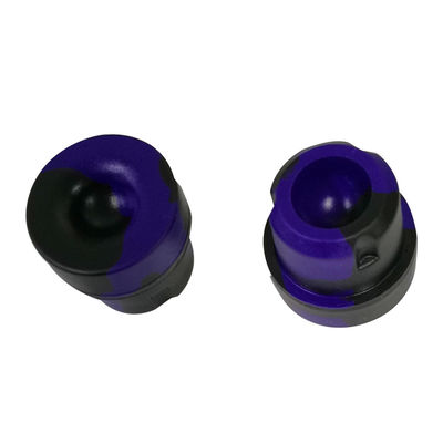 Purple Silicone Stopper 13mm 16mm Test Tube Stopper With Hole