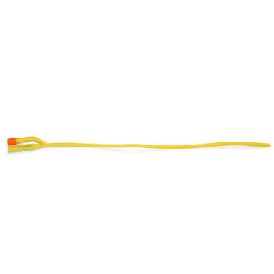 Yellow 16 Fr Catheter Drainage Tube 400mm 16 French Foley Catheter