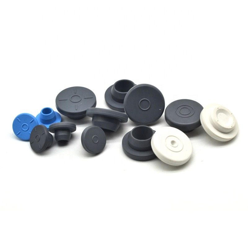 Blue Butyl Rubber Stoppers 13mm Glass Bottle Rubber Stopper For Injection Vials